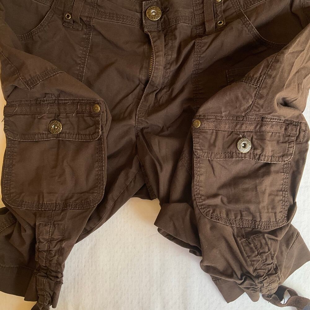 CB Mens Cargo Khaki Shorts size 10, Brown - Picture 8 of 9